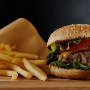Hamburger & French Fries