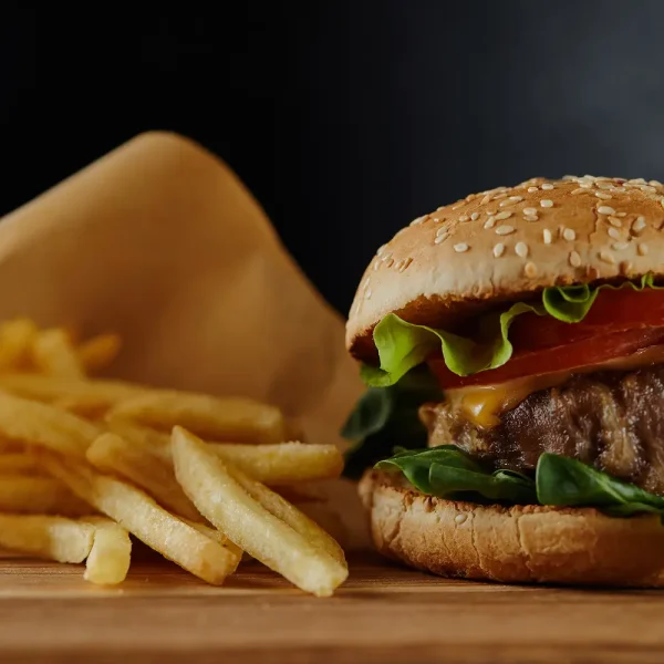 Hamburger & French Fries