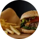 Hamburger & French Fries